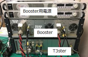 T3sterとBoosterを組み合わせた過渡熱測定